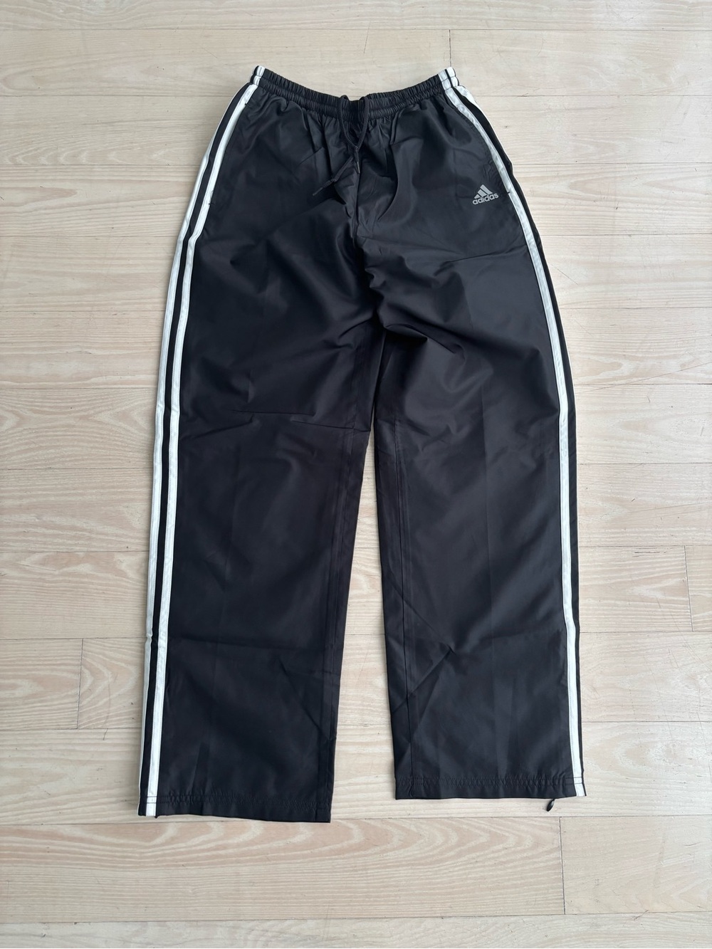 Adidas Black Pants with White Side Stripes Kids Size L (14)